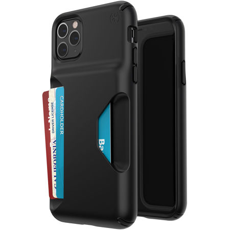 Speck Presidio Wallet Case for iPhone 11 Pro Max, Black