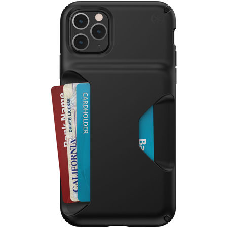 Speck Presidio Wallet Case for iPhone 11 Pro Max, Black