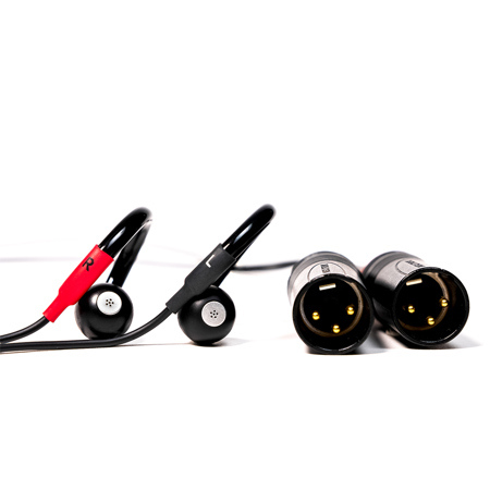 SonicPresence SP15 PRO On-Ear XLR Binaural Stereo Mic w/Dual 3-Pin