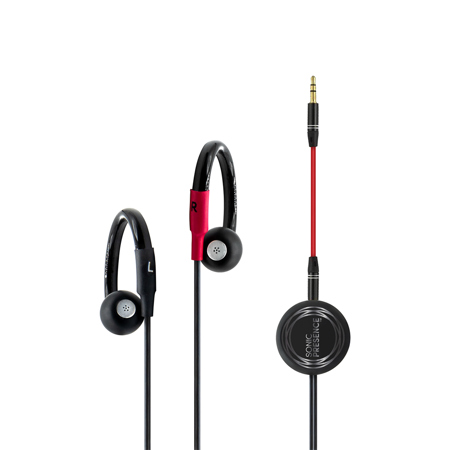 SonicPresence SP15V On-Ear Binaural Stereo Video Microphone with 3.5mm TRS Connector, Black
