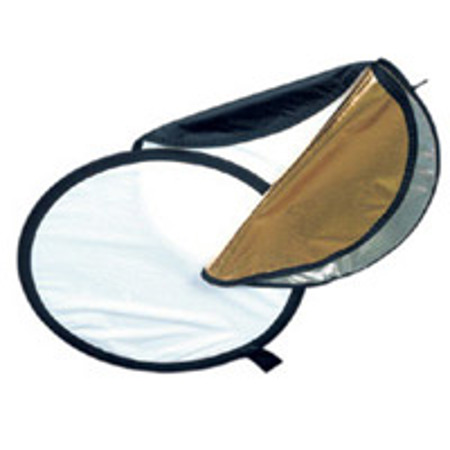 SP Studio Systems 42" x 72" 5-in-1 Collapsible Disc Reflector, Translucent, White, Black, Silver, Gold.