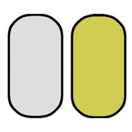 SP Studio Systems 42" x 72" Collapsible Disc Reflector, Silver / Gold #SP4272SG