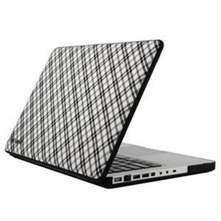 Speck 13" Macbook Pro Fitted Case Tartan Plaid, Black / White