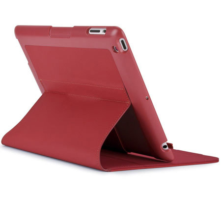 Speck FitFolio Vegan Leather Case with Built-in Multi-position Stand, Pomodoro