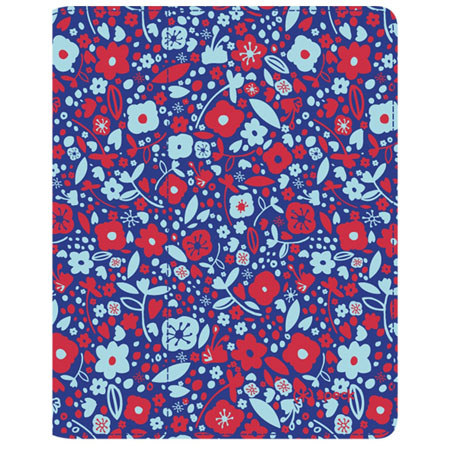 Speck FitFolio Case for iPad 2, 3 & 4 BitsyFlora Blue/Red