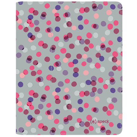 Speck FitFolio Case for iPad 2, 3 & 4 SprinkleTwinkle Gray/Pink