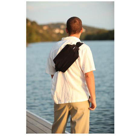 SPIbelt Messenger Bag, Black, Logo Band