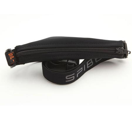 SPIbelt Original Small Personal Item Belt, Black Fabric/Black Zipper