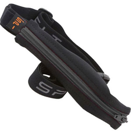 SPIbelt Adult Water Resistant Belt with Energy Gel Loops, Black Zipper