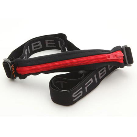 SPIBelt Large Pocket (8.9"), Black Fabric/Red Zipper