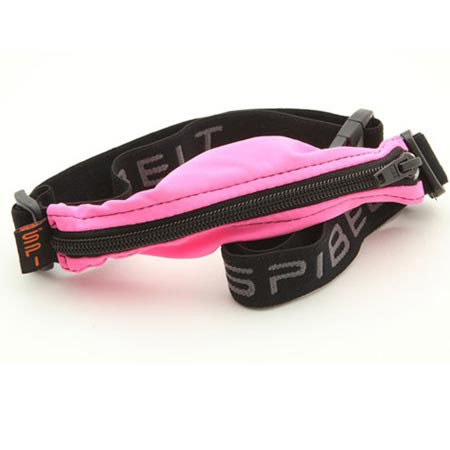 SPIbelt Waterproof Belt, Hot Pink Fabric/Black Zipper