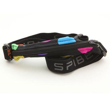 SPIbelt Adult Small Personal Item Belt, Polka Dot/Black Zipper
