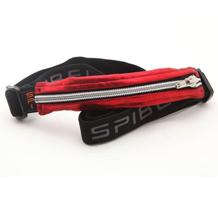 SPIbelt Adult SPIbelt, Red Foil Fabric/Silver Zipper/Logo Band