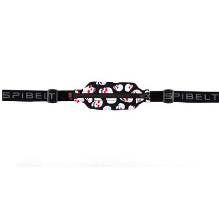 SPIbelt Adult SPIbelt, Skulls Fabric/Black Zipper/Logo Band