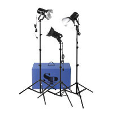 SP Studio Systems Tungsten Floodlight Kit, Three Light Outfit with 750 Total Watt Output.