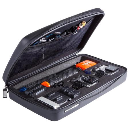 SP-Gadgets POV Elite Large Case for GoPro HD HERO4, 3+, 3, 2 Cameras, Black