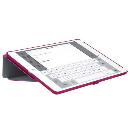 Speck StyleFolio Case for 12.9" iPad Pro, Fuchsia Pink/Nickel Gray