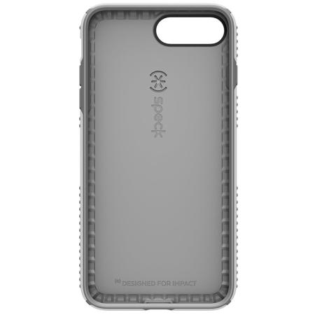 Speck Presidio Grip Case for iPhone 7 Plus, White/Ash Gray