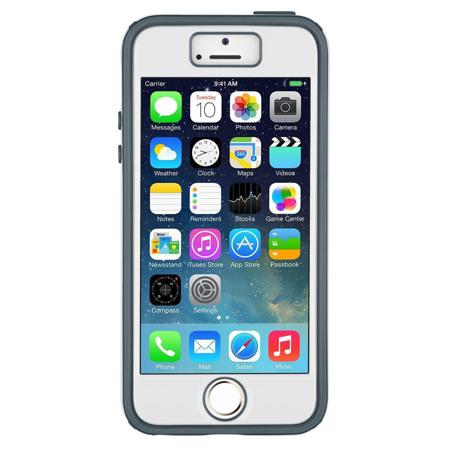 Speck CandyShell + Faceplate Case for Apple iPhone 5/5s, White/Charcoal Gray