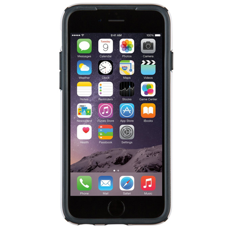 Speck CandyShell Case for iPhone 6, White/Charcoal Gray