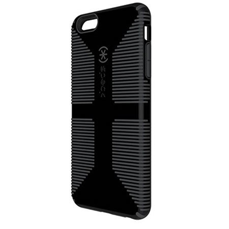 Speck CandyShell Grip Case for iPhone 6 Plus, Black/Slate Gray