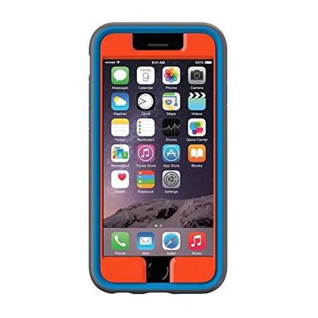 Speck MightyShell + Faceplate Case for iPhone 6, Carrot Orange/Speck Blue/Gray