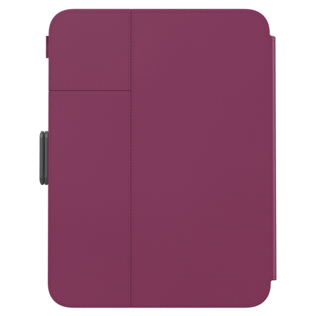 Speck Balance Folio Case for Apple iPad Mini 2021, Very Berry Red/Slate Gray