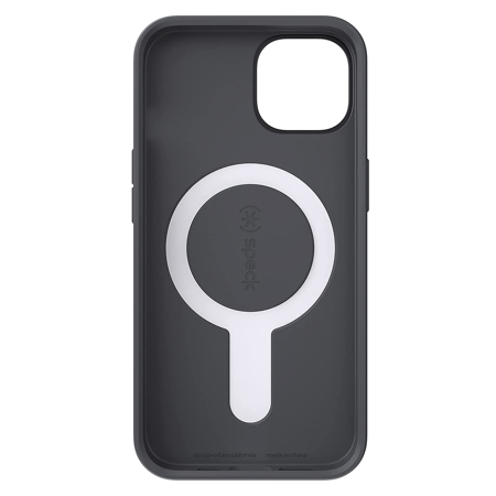Speck CandyShell Pro + MagSafe Case for Apple iPhone 13, Black/Slate Gray