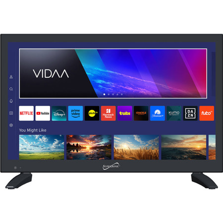 Supersonic VIDAA SC-1920VTV 18.5" 16:9 HD Smart LED TV, Black