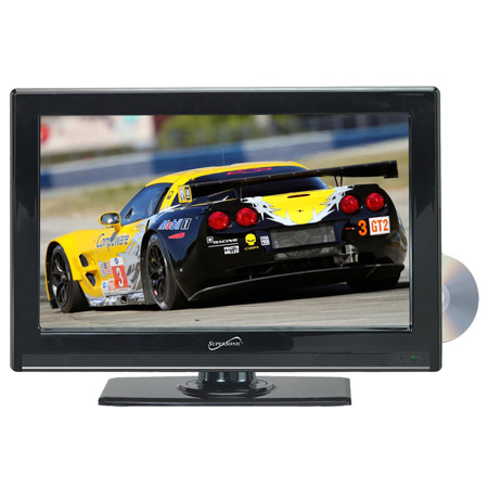 Supersonic SC-2412 24" 16:9 Full HD LED TV with DVD Player, Black