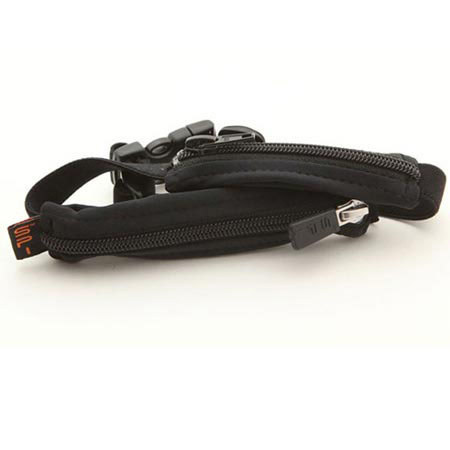 SPIbelt Dual-Pocket Sport Belt, Black Fabric/Black Zipper