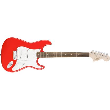 Squier Affinity Series 6 String Stratocaster Electric Guitar, Race Red