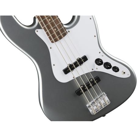 Squier Affinity Series 4 String Jazz Bass Guitar, Slick Silver