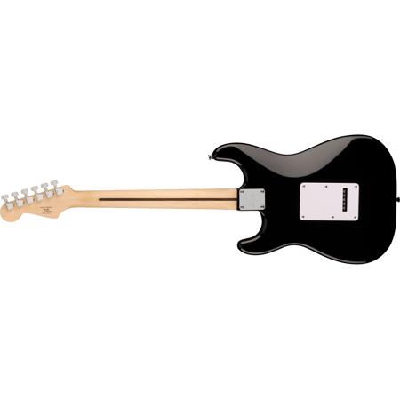 Squier Standard Stratocaster HSS Black and Chrome | Reverb