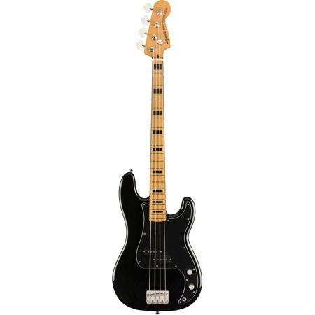 Squier Classic Vibe 70s Precision Bass Guitar, Maple Fingerboard, Black