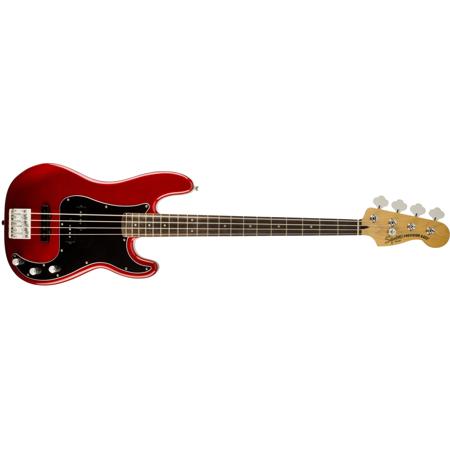 Squier Vintage Modified Precision PJ Electric Bass Guitar, Candy Apple Red