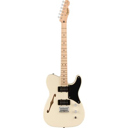 Squier Paranormal Cabronita Telecaster Thinline Electric Guitar, Olympic White