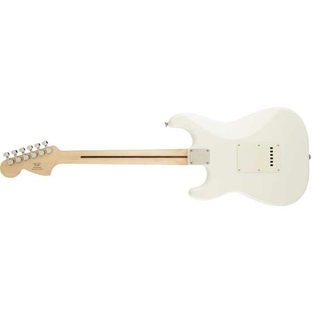Squier Deluxe Hot Rails Stratocaster Electric Guitar, Olympic White