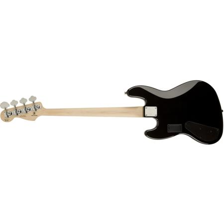 Squier Deluxe IV Active Jazz Bass Guitar, Ebonol Fingerboard, Black