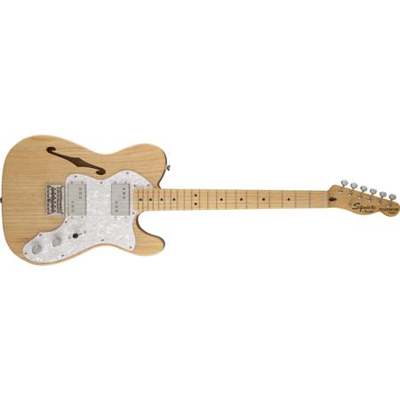 Squier Vintage Modified 72 Telecaster Thinline Electric Guitar Natural 0301280521