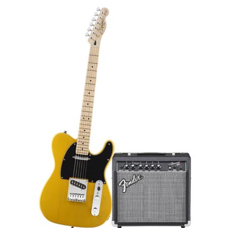 Squier Stop Dreaming, Start Playing! Set, Fender Frontman 15G Amp, Butterscotch