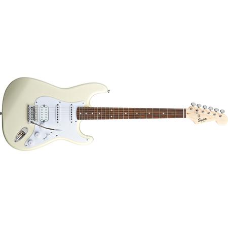 Squier Bullet Strat Electric Guitar with Tremolo Arm and HSS Pickup,Arctic White
