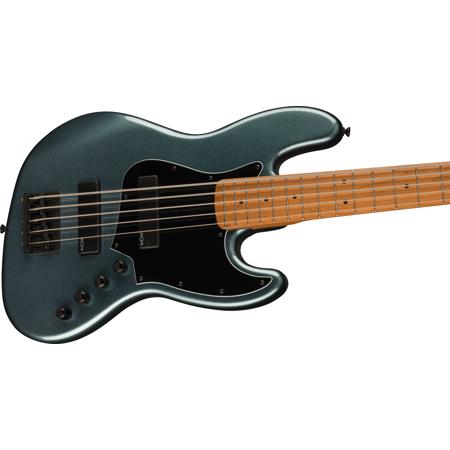 Squier Contemporary Active Jazz Bass HH V Bass Guitar, Gunmetal