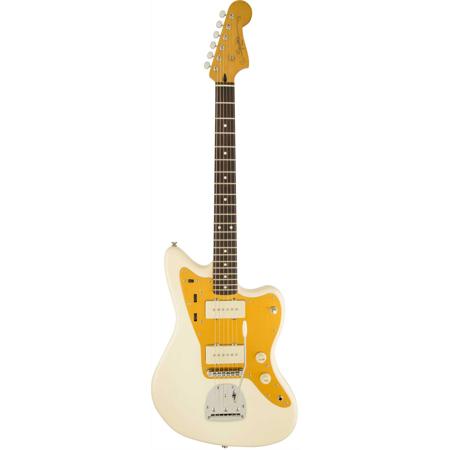 Squier J Mascis Jazzmaster Electric Guitar, Indian Laurel, Vintage White