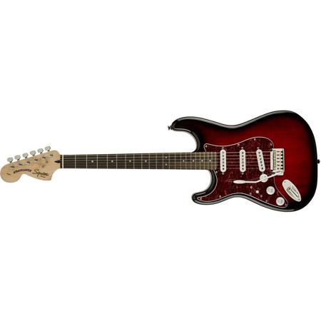 Squier Standard Stratocaster 6-String Left-Handed Electric Guitar, Antique Burst