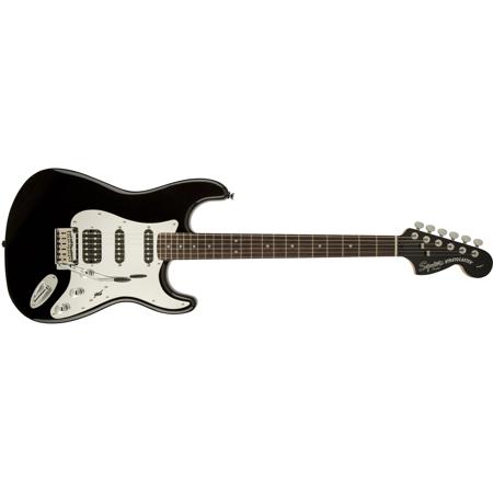 Squier Standard FAT Stratocaster Electric Guitar, Black Mirror