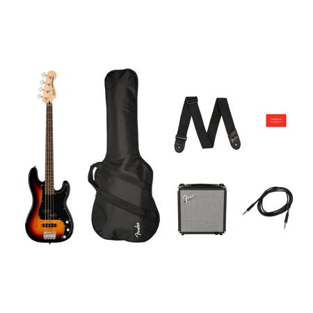 Squier Affinity Precision Bass PJ Guitar Pack w/Rumble 15 Amp