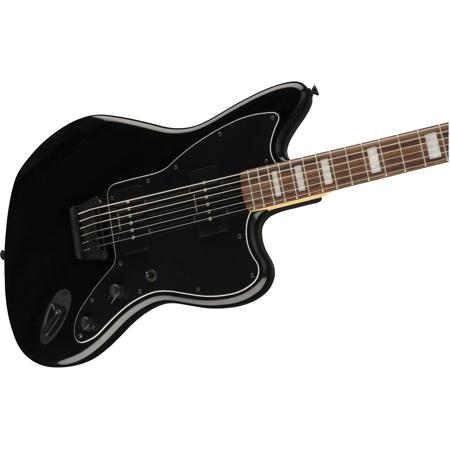 Squier Vintage Modified Baritone Jazzmaster Electric Guitar Transparent Black 374000506