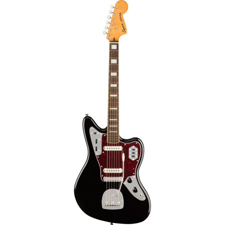 Squier Classic Vibe 70s Jaguar Electric Guitar Indian Laurel Fingerboard Black 0374090506