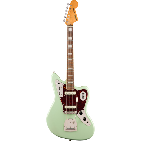 Squier Classic Vibe '70s Jaguar Electric Guitar, Indian Laurel Fingerboard, Surf Green